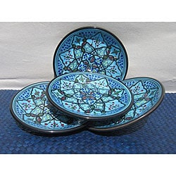 Set of 4 Sabrine Design 8-inch Side Plates (Tunisia)