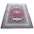 Resource blogs on Knotted rug Indo Kazak Hand-knotted Red/ Ivory Rug (5' x 7')