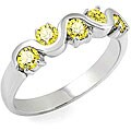 14k Gold 1/2ct TDW Yellow Diamond Round-cut Ring (Size 7)