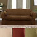 Maytex Piped Suede 2-piece Loveseat Slipcover