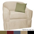 Maytex Piped Twill 2-piece Chair Slipcover