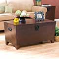 Pyramid Espresso Trunk Cocktail Table