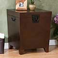 Pyramid Espresso Trunk End Table