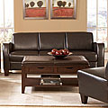 Clove Bi-cast Vinyl Sloped Arms Sofa