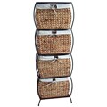Convenient tips on iron Wood Seagrass 4-drawer File Cabinet