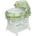 Portable 2-in-1 Bassinet and Cradle with Toy Box Base