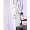 Signature White Faux Silk 84-inch Curtain Panel