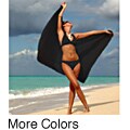Fringeless Solid Black Sarong (Indonesia)