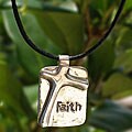 Sterling Silver 'Faith' Cross (India)
