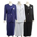 Divine Apparel Women's Plus Size 3-piece Skirt Suit
