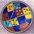 Ceramic X-large African Plate (Morocco)