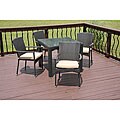 Savannah Outdoor 5-piece All-weather Wicker Dining Set