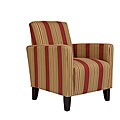 Gia Urban Arm Chair Crimson Red Stripe