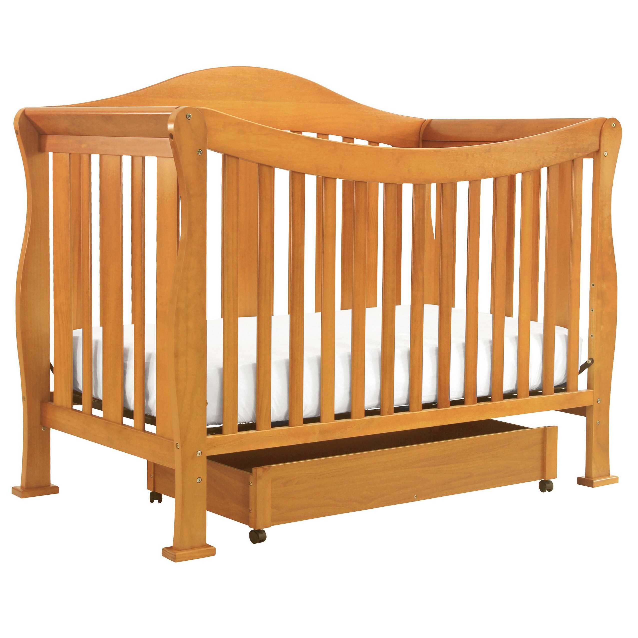 DaVinci Parker 4-in-1 Crib with Toddler Rail in Coffee