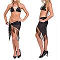 Handmade Black Sheer Sarong (Indonesia)