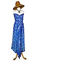 Light Blue Dragonfly Sarong (Indonesia)