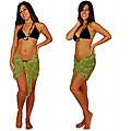 Dragonfly Light Olive Green Mini Sarong (Indonesia)