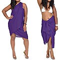 Plus Size Solid Dark Purple Sarong (Indonesia)