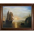 'A Sunset Calm in the Bay of Fundy' Hand-painted Canvas Art