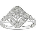 10k White Gold Diamond Openwork Ring