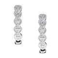 10k White Gold Diamond Accent Earrings