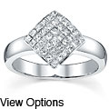 18k Gold 3/4ct TDW Princess Diamond Ring (F, VS)