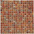 SomerTile 12x12-in Samoan 9/16-in Tundra Beige Porcelain Mosaic Tile (Pack of 10)