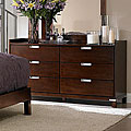 Noho 6-drawer Warm Cherry Gallery Dresser