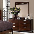 Noho Gallery Warm Cherry Dresser and Mirror Set