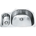 Vigo Stainless Steel D-shape Double Undermount Kitchen Sink