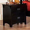 Mission Valley Distressed Black 2-piece Nightstand Set
