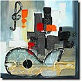 Additional resources for abstract Painting Fine Hand-painted 'Abstract Guitar' Gallery-wrapped Canvas Art