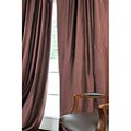 Signature Espresso Cotton Silk 96-inch Curtain Panel