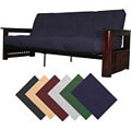 Columbus Mahogany Full-size Frame/ Premier Mattress Futon Set