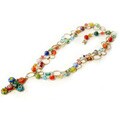 Sweet Romance Millefiori Cross Necklace