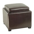Complementing roadmaps on Bobby Womack Bobbi Tray Brown Bi-cast Leather Storage Ottoman