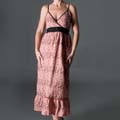 Mint Green Women's Light Salmon Empire Waist Dress