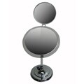 Zadro 9-inch Surround-lighted 7x Chrome Pedestal Mirror