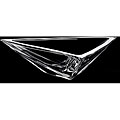 Orrefors Glass Triangle Bowl