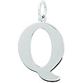 Sterling Silver Initial 'Q' Charm