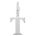 Sterling Silver Initial 'T' Charm