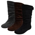 Glaze by Adi Women's Microsuede Slouchy MId-calf Boots