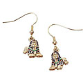 Pewter 'Egyptian King Tut' Earrings
