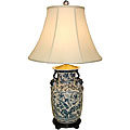 Blue Paradise Porcelain Lamp
