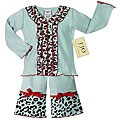 JoJo Designs Girl's 2-piece Cheetah Print Outfit