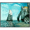 Claude Monet 'The Cliffs at Etretat' Hand-painted Canvas Art