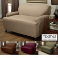 TexStyle Stretch Microsuede 1-piece T-cushion Chair Slipcover
