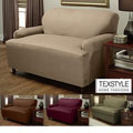 TexStyle Stretch Microsuede 1-piece T-cushion Sofa Slipcover