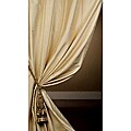 Signature Beige Textured Silk 84-inch Curtain Panel