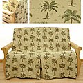 Full-size Desert Palm Skirted Futon Slipcover